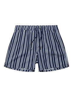 Panos Emporio Classic Stripe Swim Shorts, Navy/White, Navy/White
