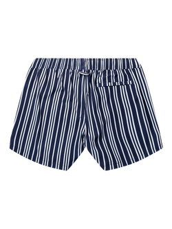 Panos Emporio Classic Stripe Swim Shorts, Navy/White - view 2, Navy/White