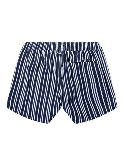 Panos Emporio Classic Stripe Swim Shorts, Navy/White - view 2, Navy/White
