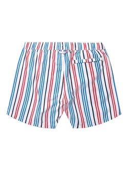 Panos Emporio Classic Stripe Swim Shorts, White/Multi - view 2, White/Multi