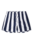 Panos Emporio Retro Stripe Swim Shorts, Navy/White