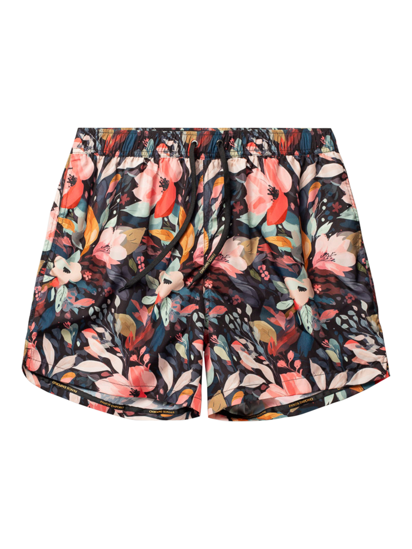 Product image 1 of 4, which shows Panos Emporio Floral Swim Shorts, Multi, S