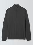 John Lewis Merino Wool Half Zip Jumper, Asphalt