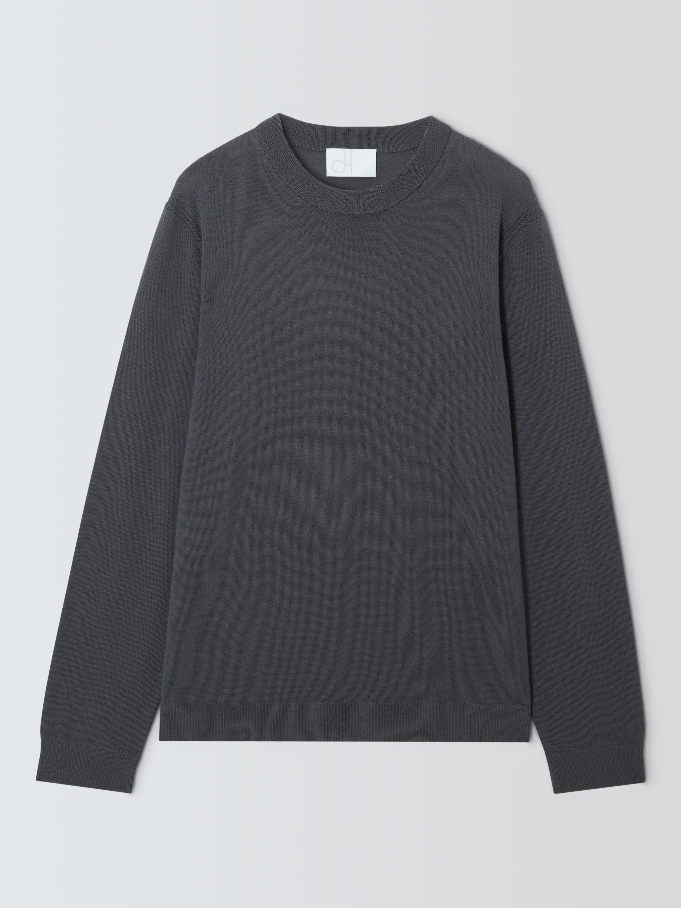 Product image 4 of 6, which shows John Lewis Merino Wool Crew Neck Jumper, Asphalt, S