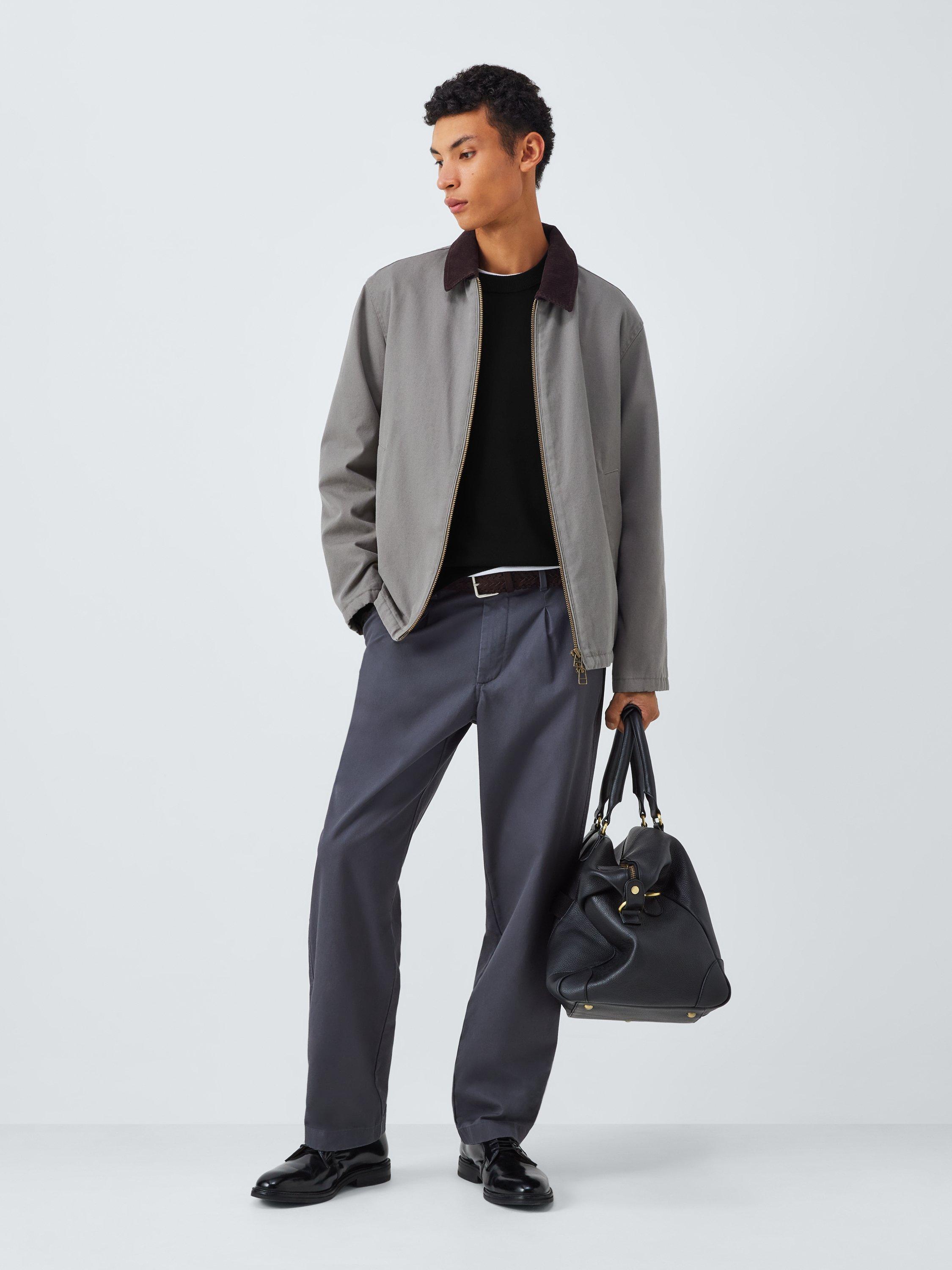 Product image 3 of 6, which shows John Lewis Merino Wool Crew Neck Jumper, Black, S