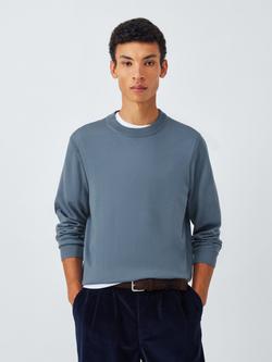 John Lewis Merino Wool Crew Neck Jumper, Flint Stone
