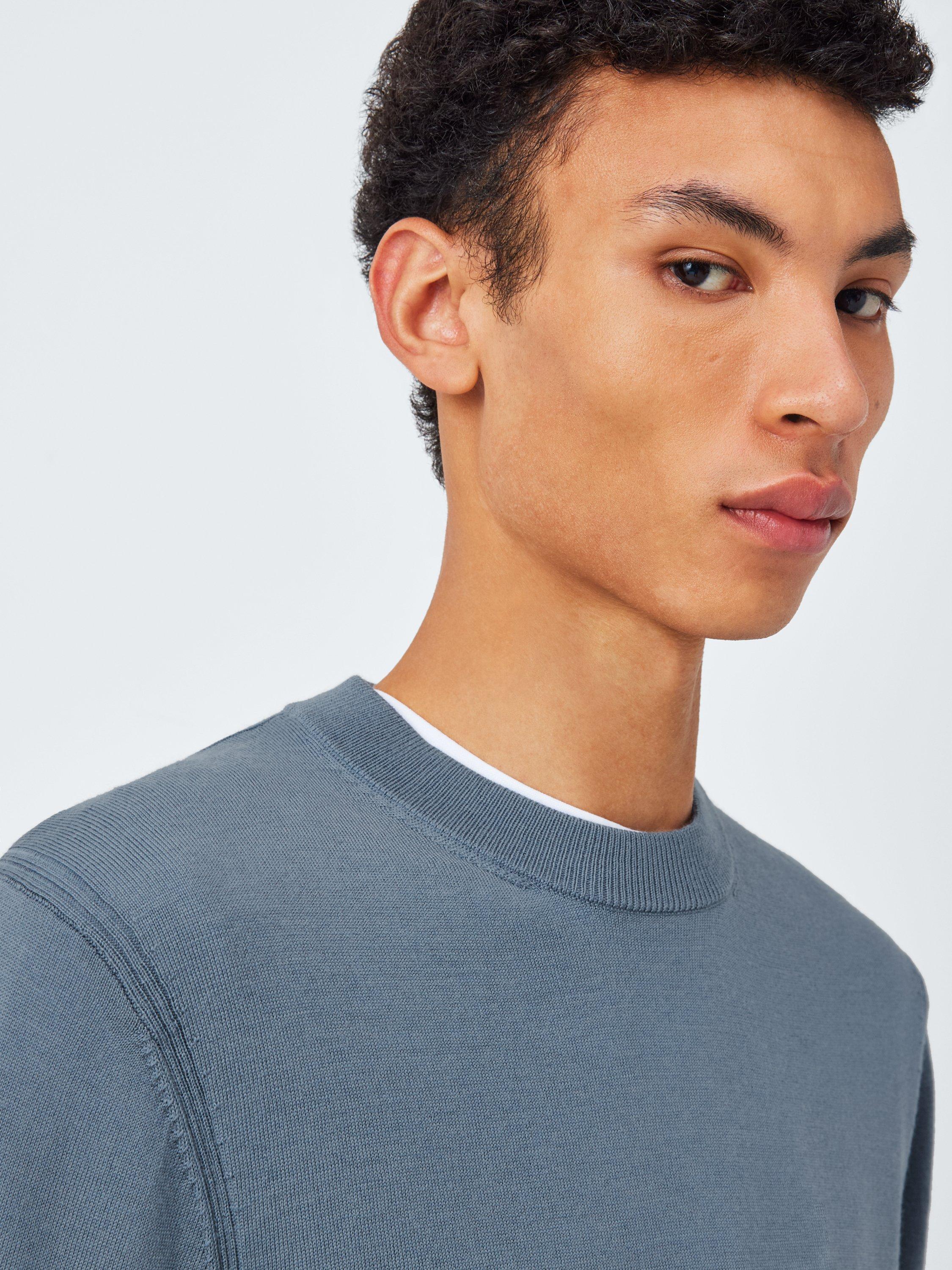 Product image 5 of 6, which shows John Lewis Merino Wool Crew Neck Jumper, Flint Stone, M