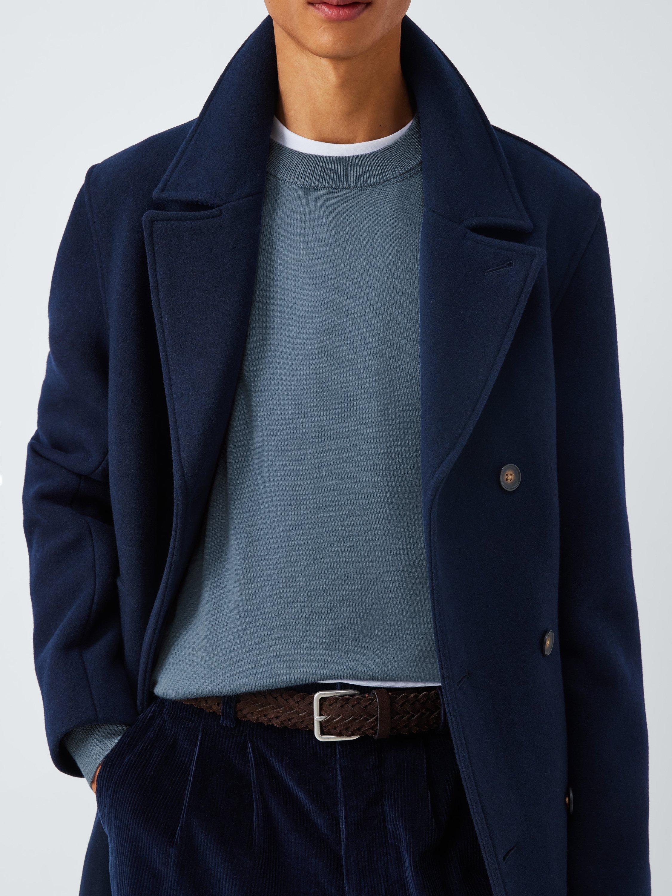 Product image 6 of 6, which shows John Lewis Merino Wool Crew Neck Jumper, Flint Stone, M