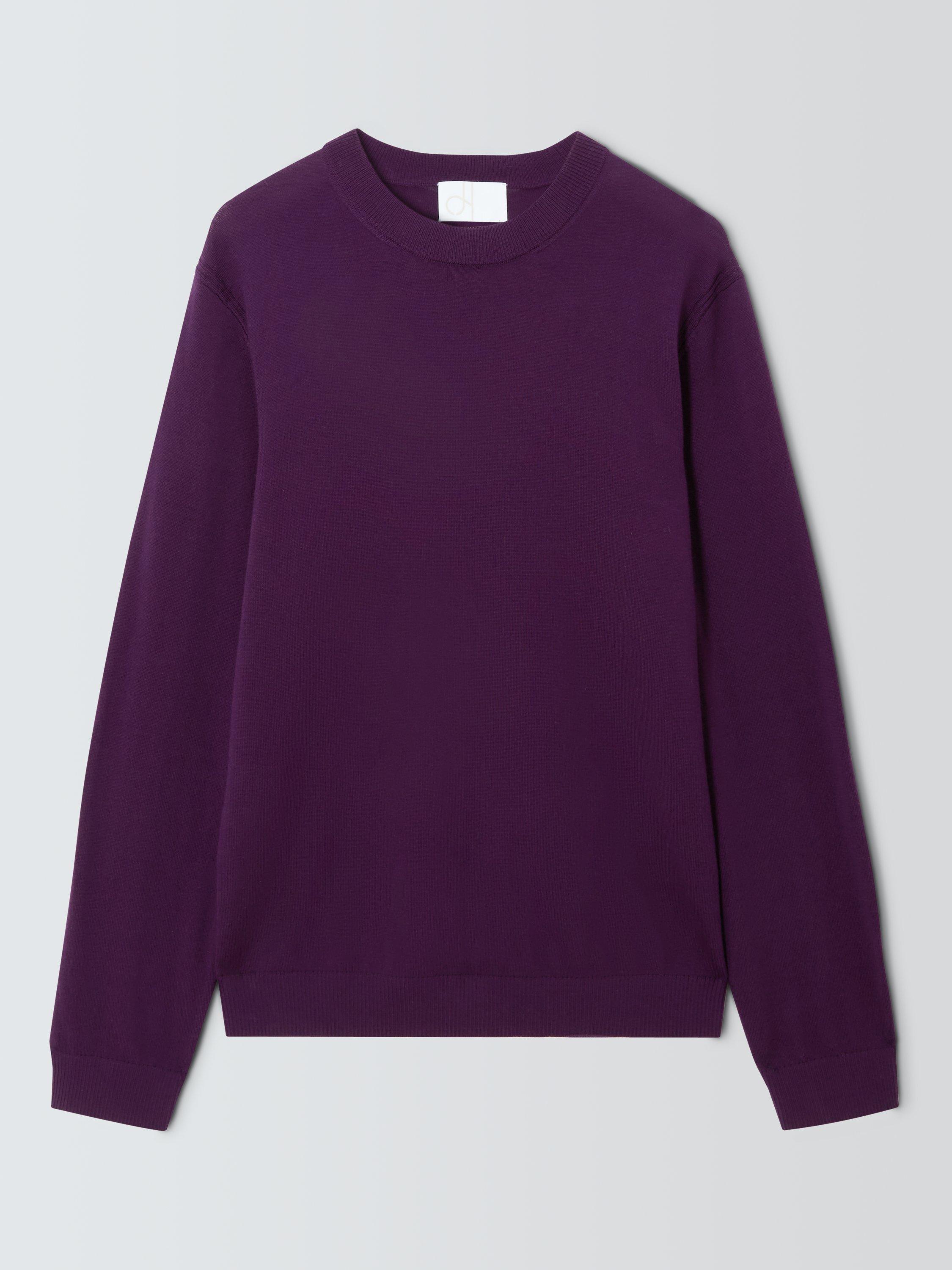 Product image 4 of 7, which shows John Lewis Merino Wool Crew Neck Jumper, Fig, M