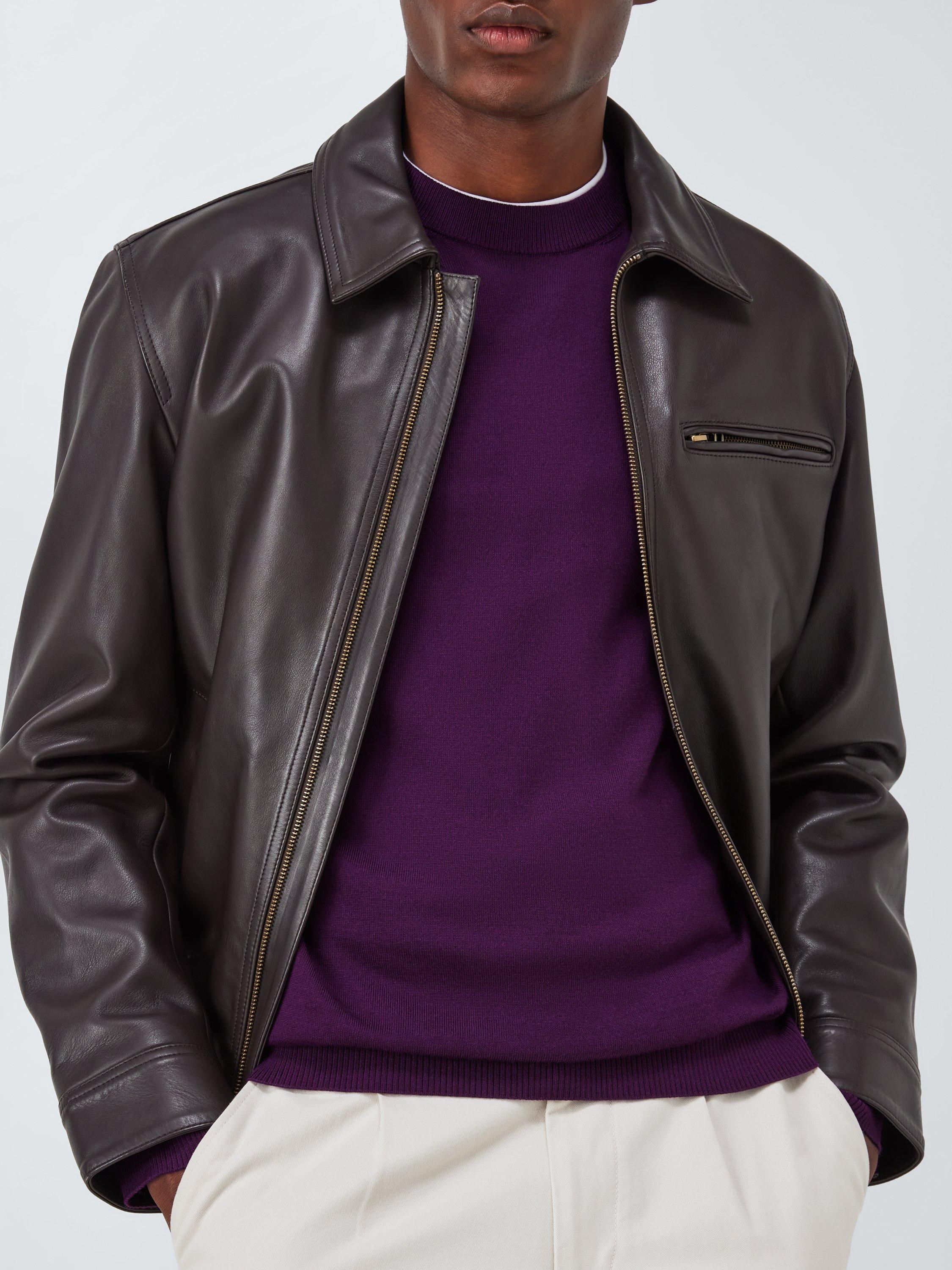 Product image 5 of 7, which shows John Lewis Merino Wool Crew Neck Jumper, Fig, M