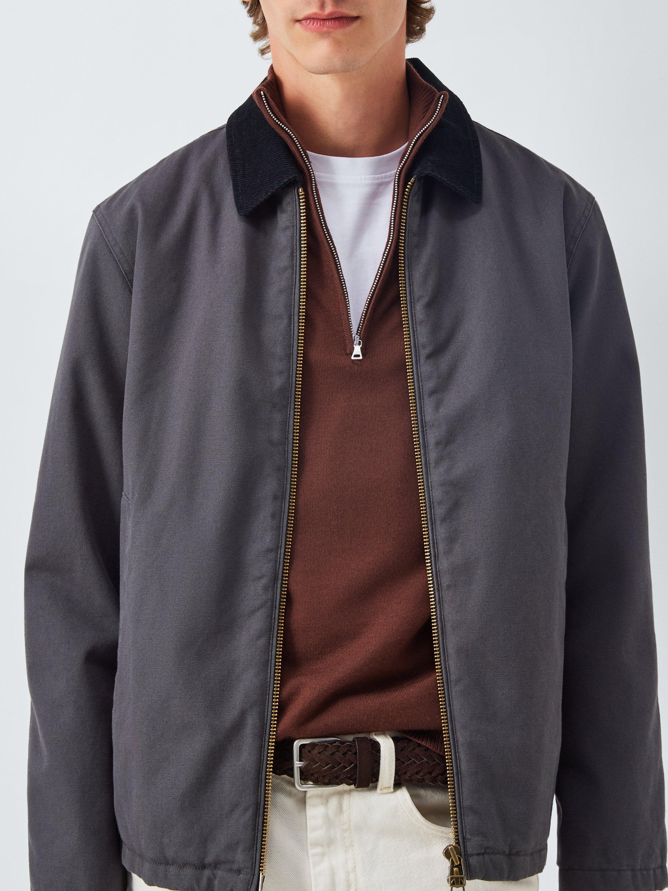 Product image 5 of 6, which shows John Lewis Merino Wool Half Zip Jumper, Bitter Chocolate, M