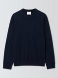 John Lewis Merino Wool Crew Neck Jumper, Sky Captain