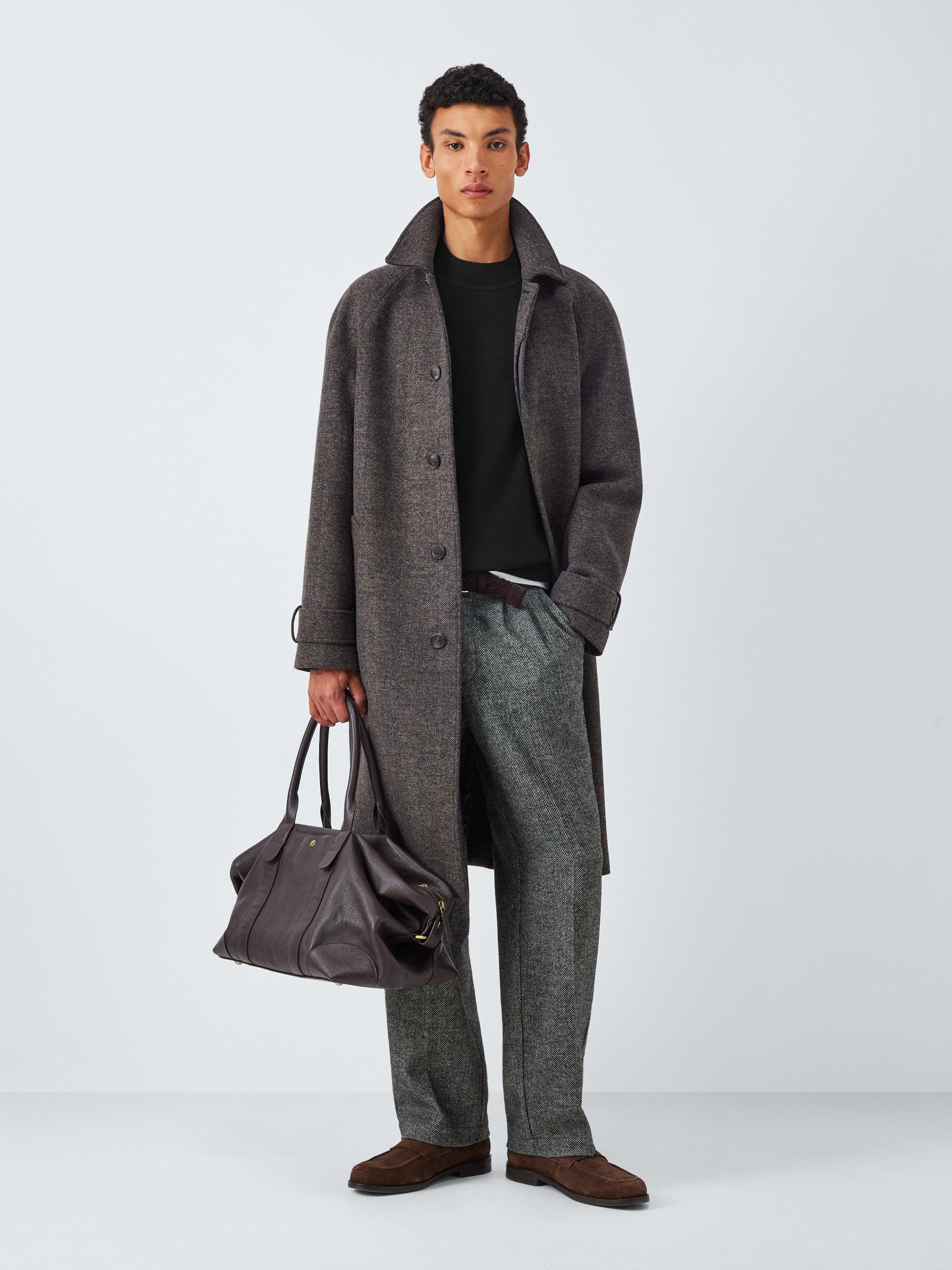 Product image 3 of 6, which shows John Lewis Merino Wool Mock Neck Jumper, Black, M