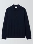 John Lewis Merino Wool Polo Neck Jumper, Sky Captain
