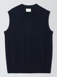 John Lewis Merino Wool V-Neck Tank Top, Sky Captain