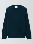 John Lewis Merino Wool V-Neck Jumper, Asphalt