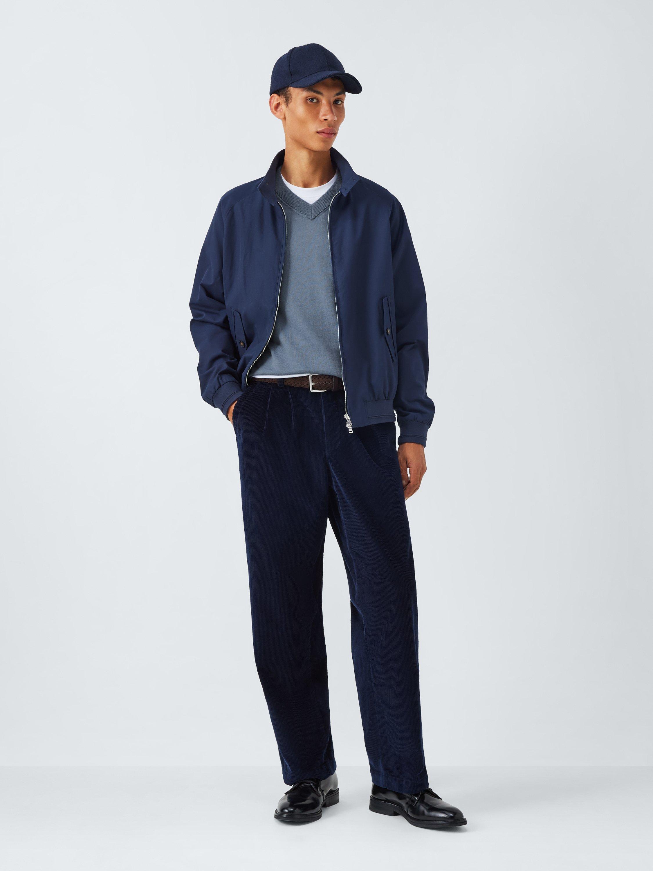 Product image 3 of 6, which shows John Lewis Merino Wool V-Neck Jumper, Flint Stone, M