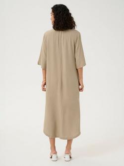 KAFFE Milia Kaftan Midi Dress, Beige - view 2, Beige