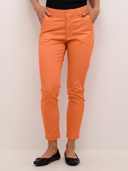 KAFFE Lea Slim Fit Chino Trousers, Melon