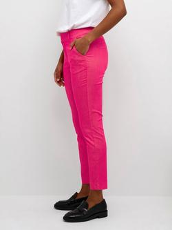 KAFFE Lea Slim Fit Chino Trousers, Virtual Pink