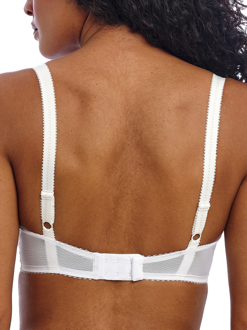 Product image 2 of 5, which shows Freya Fascinate Balconette Bra, White, 30E