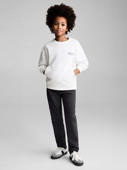Mango Kids' Key Elements Sweatshirt, White, White