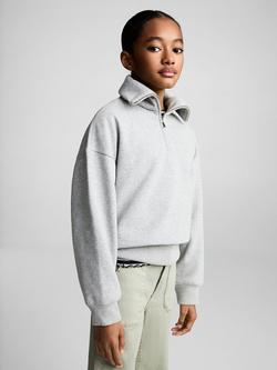 Mango Kids' Utility Wide Leg Jeans, Green