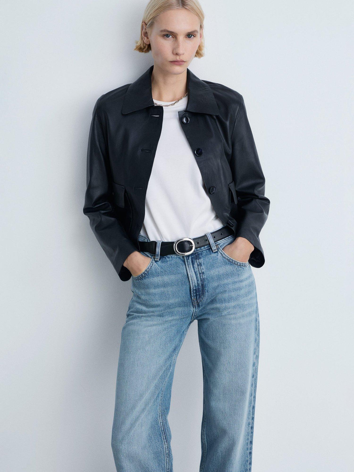 Product image 6 of 8, which shows Mango Miami Straight Jeans, Blue, 10