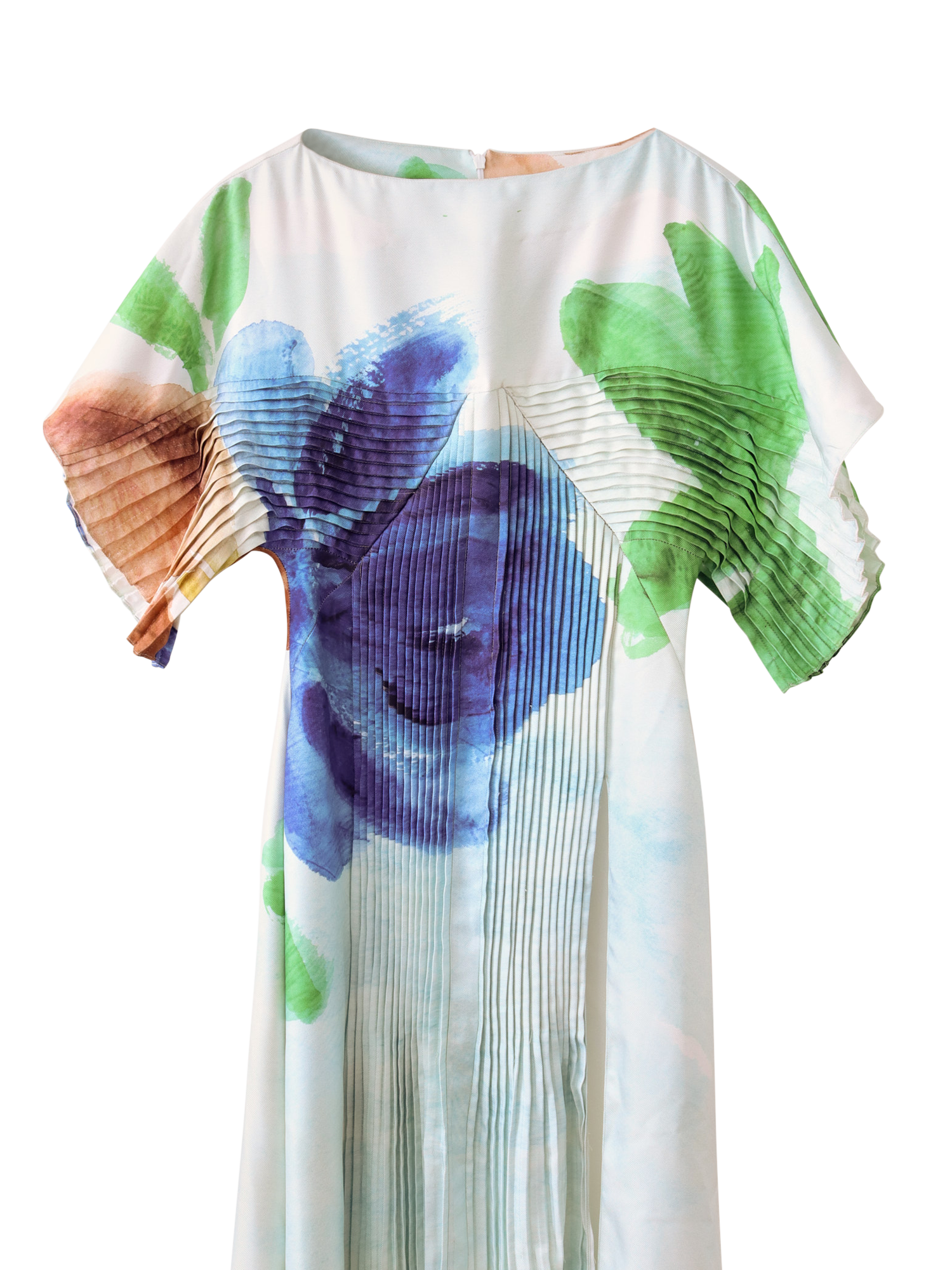 Product image 5 of 5, which shows S.S.DALEY Gluck Floral Pure Silk Dress, Blue Print, 6