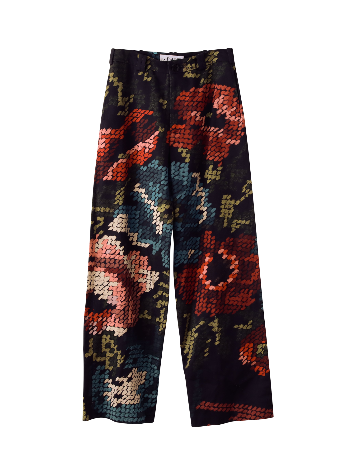 Product image 3 of 4, which shows S.S.DALEY Floral Print Straight Trousers, Vase Print, 6
