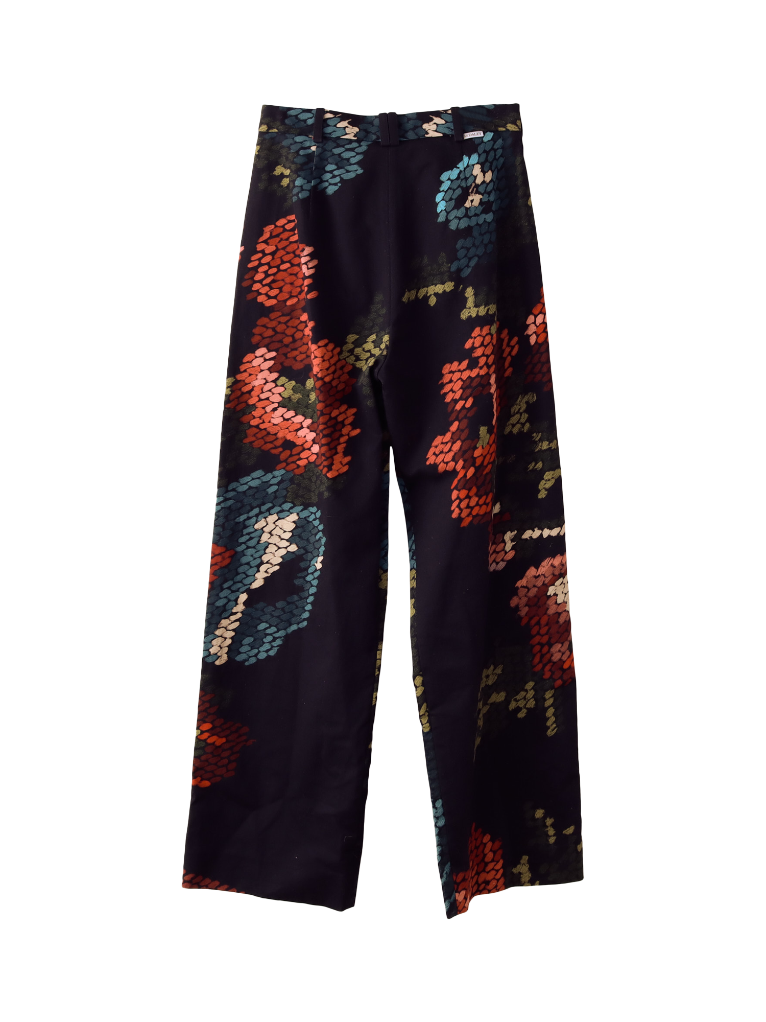 Product image 4 of 4, which shows S.S.DALEY Floral Print Straight Trousers, Vase Print, 6