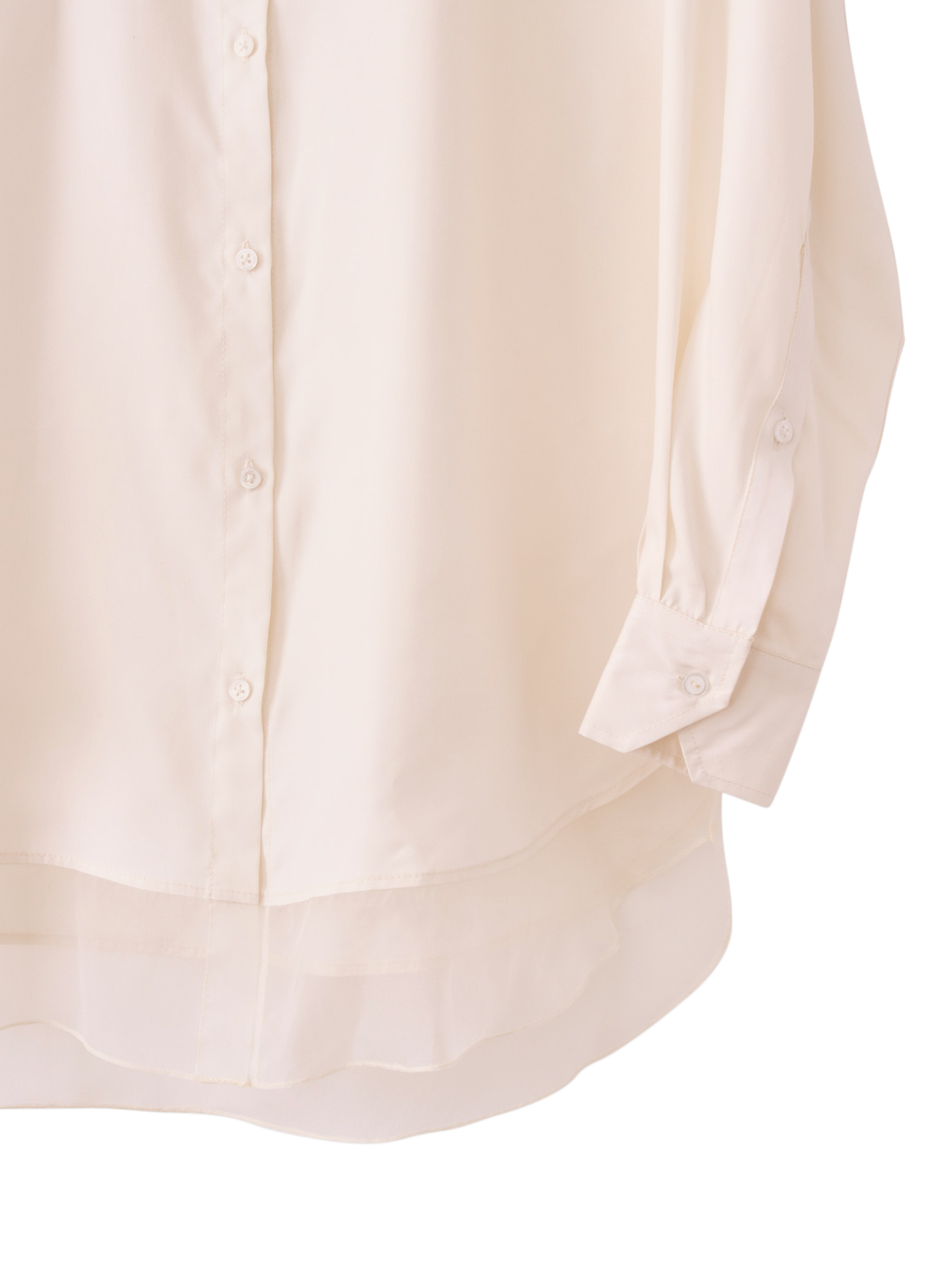 Product image 5 of 6, which shows S.S.DALEY Orla Pure Silk Shirt, Ecru, S