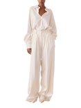 S.S.DALEY Orla Pure Silk Shirt, Ecru