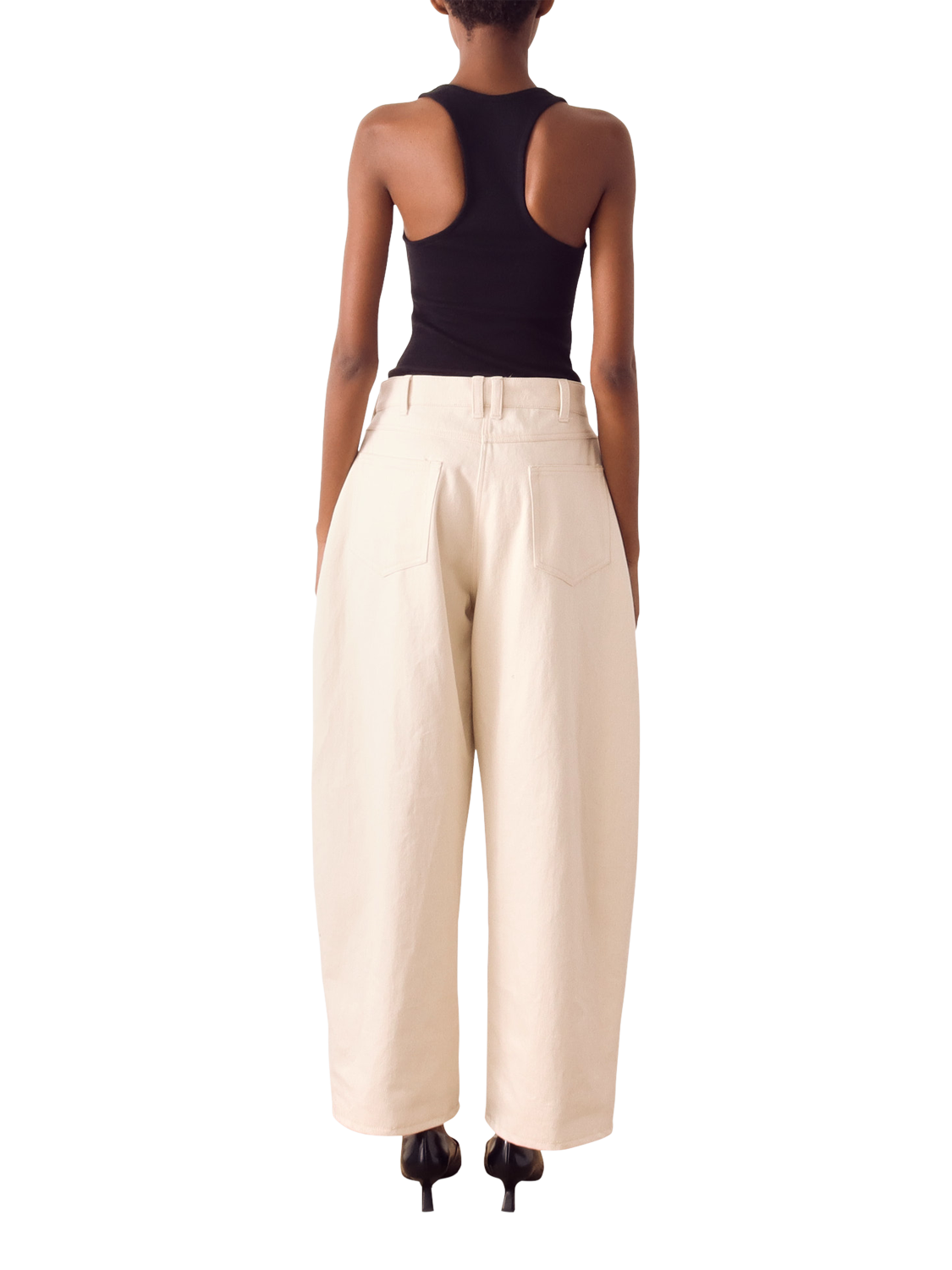 Product image 3 of 3, which shows S.S.DALEY Ivy Balloon Jeans, Ecru, 6