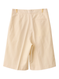 S.S.DALEY Pleated Tailored Pure Wool Shorts, Ecru