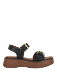Dune London Luno Leather Wedge Flatform Sandals