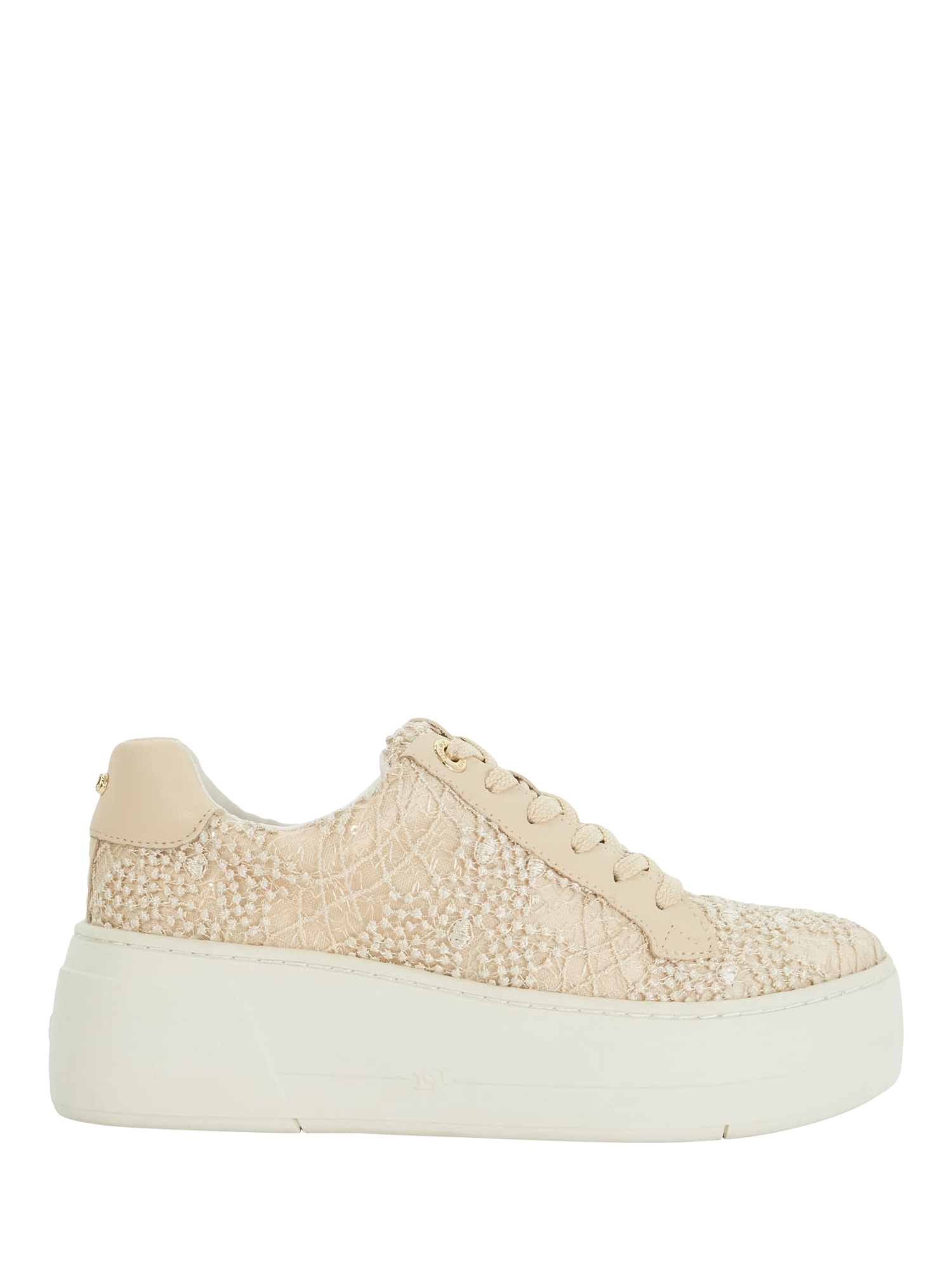 Product image 1 of 6, which shows Dune London Episode Textured Chunky Trainers, Blush, EU38