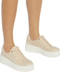 Dune London Episode Textured Chunky Trainers, Blush