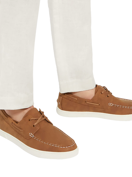 Dune London Blizard Boat Shoes, Tan - view 2, Tan