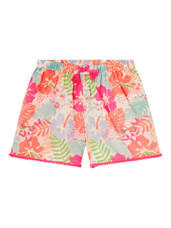 Angels by Accessorize Kids' Tropical Print Shorts, Multi, Multi