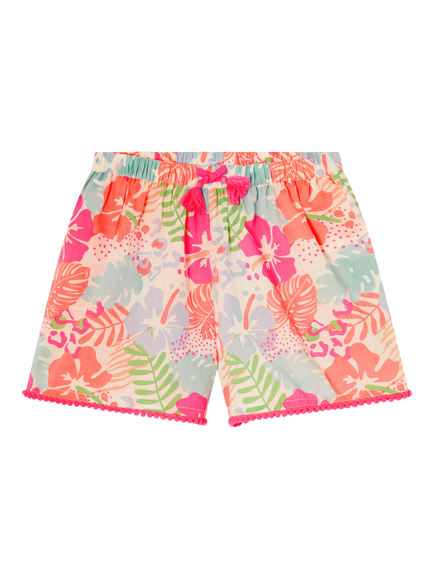 Angels by Accessorize Kids' Tropical Print Shorts, Multi, Multi