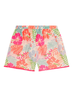 Angels by Accessorize Kids' Tropical Print Shorts, Multi - view 2, Multi