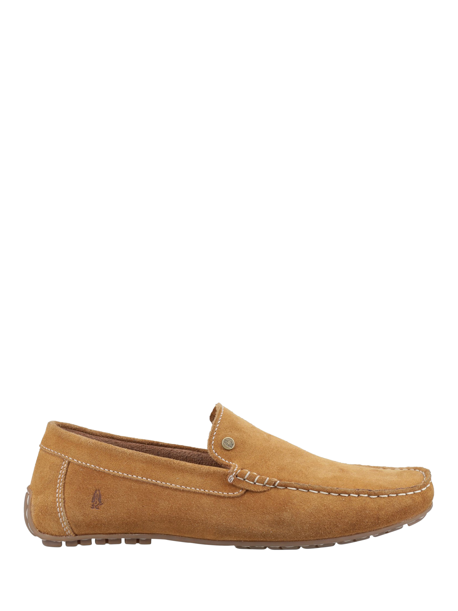 Product image 1 of 4, which shows Hush Puppies Ralph Suede Loafers, Tan, 6