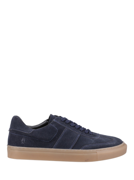 Hush Puppies Riley Suede Lace Up Trainers, Navy