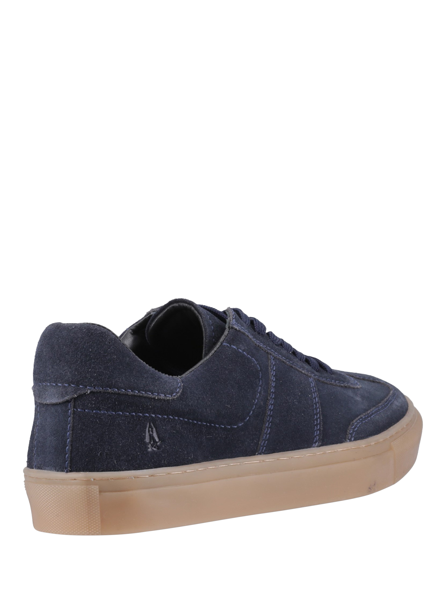 Product image 3 of 4, which shows Hush Puppies Riley Suede Lace Up Trainers, Navy, 6