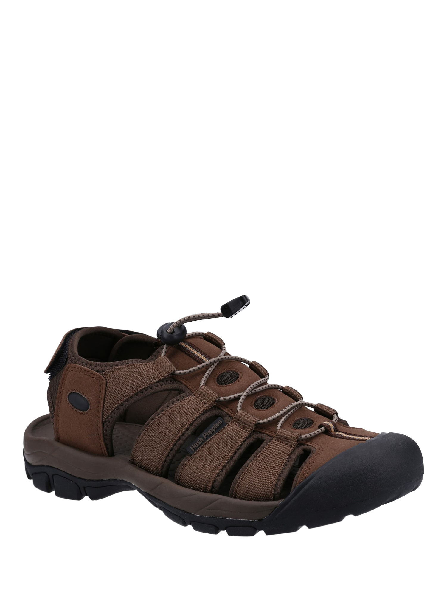 Product image 2 of 4, which shows Hush Puppies Peru Walking Sandals, Brown, 6