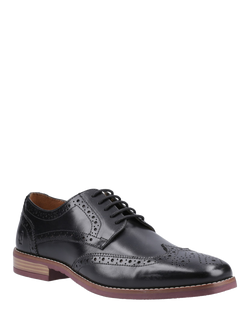 Hush Puppies Mack Leather Brogues - view 2, Black
