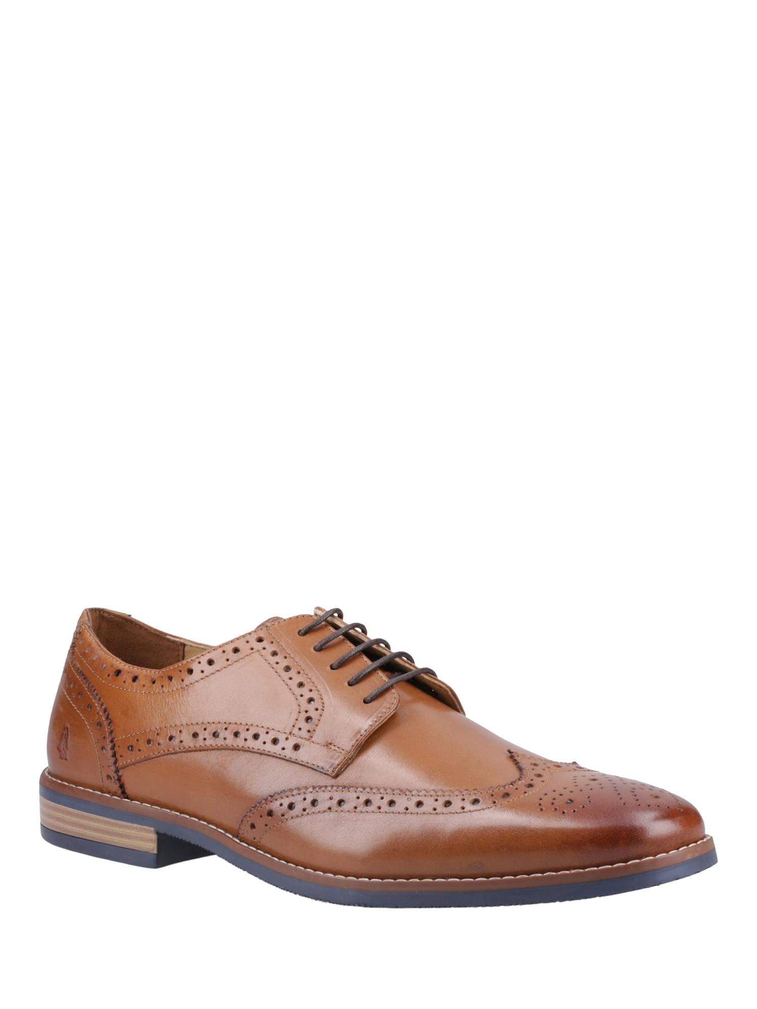Product image 2 of 4, which shows Hush Puppies Mack Leather Brogues, Tan, 6