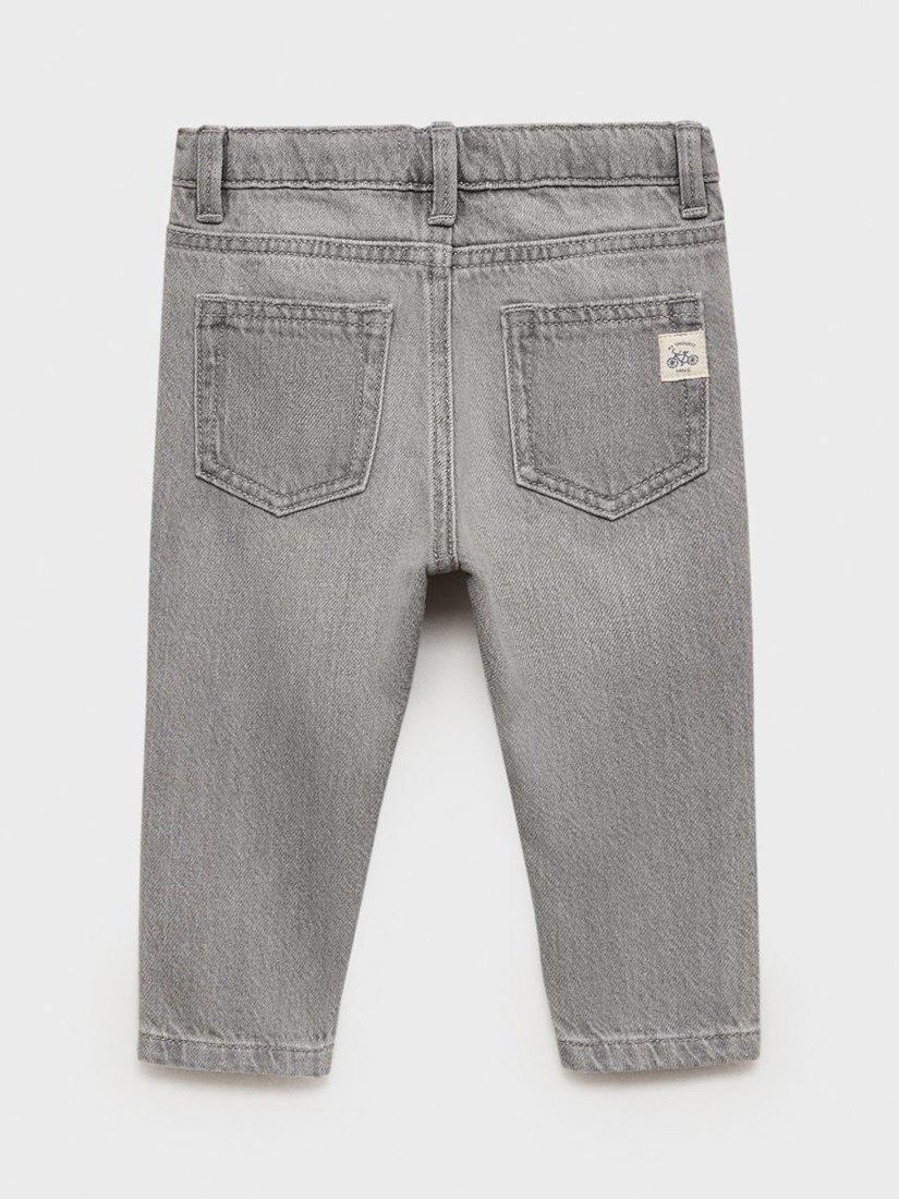 Product image 4 of 6, which shows Mango Kids' Xavi Jeans, Grey, 9-12 months