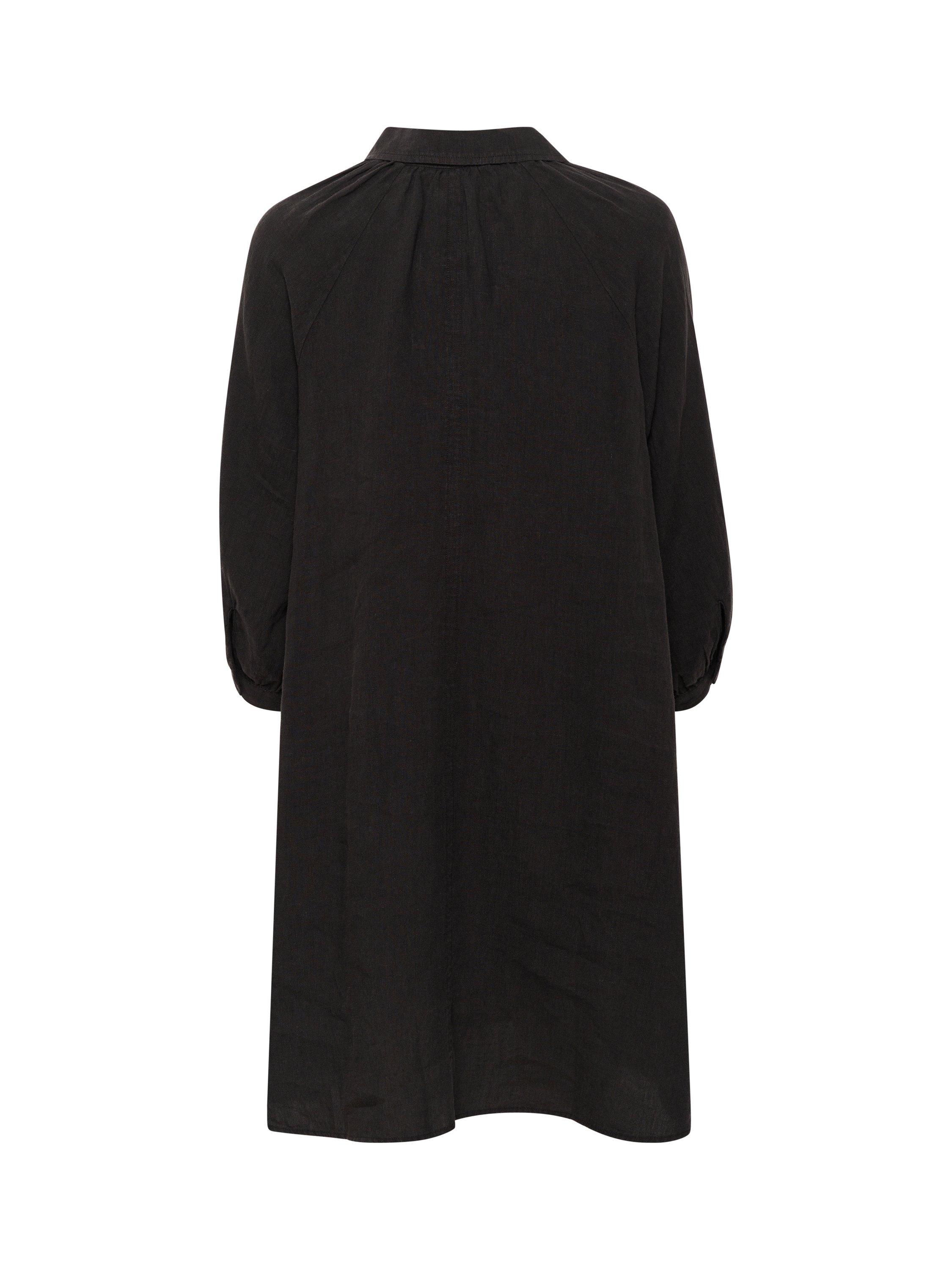 Product image 6 of 6, which shows Part Two Erona Pure Linen Shirt Dress, Black, 10